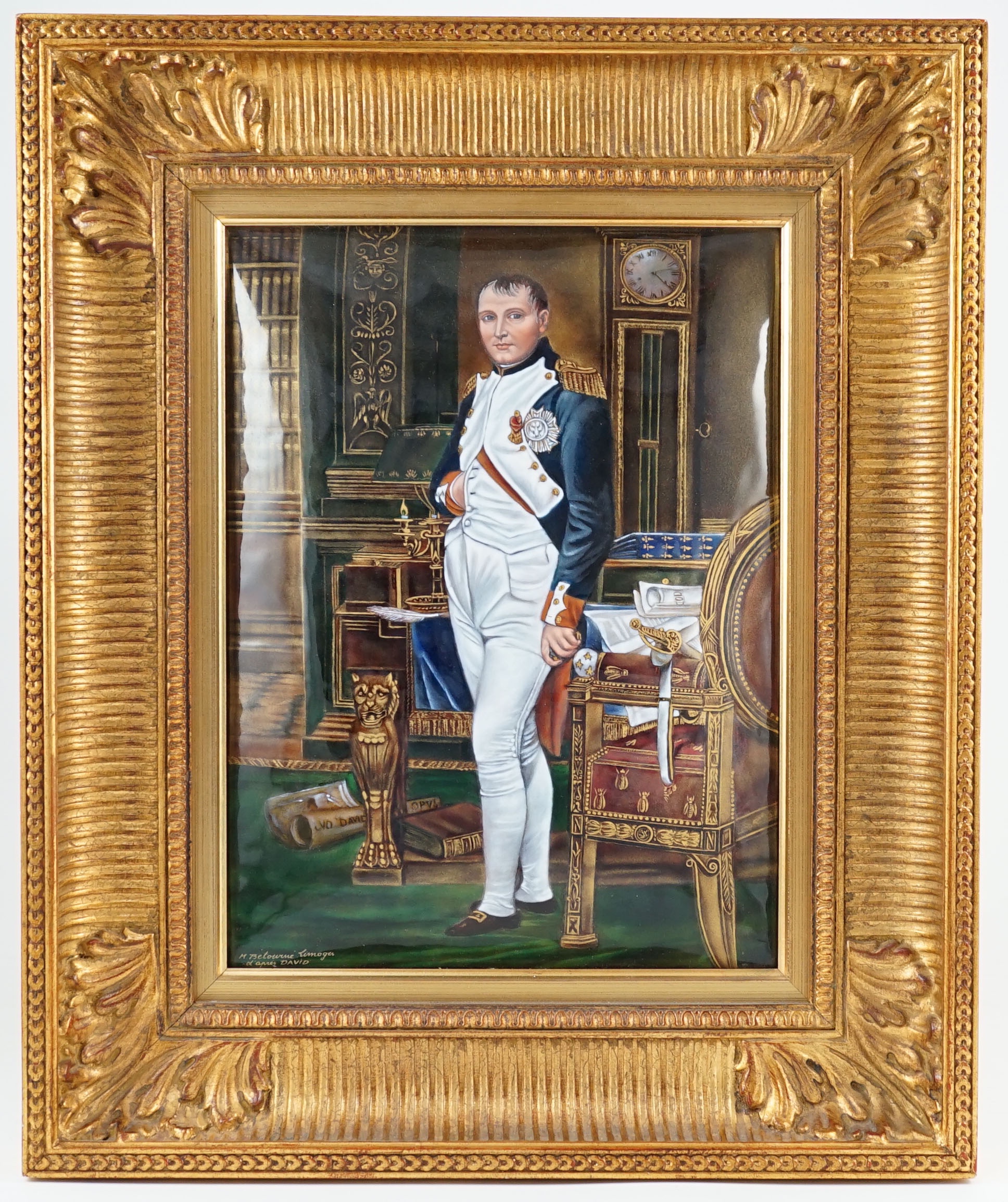 A Limoges enamel plaque of Napoleon